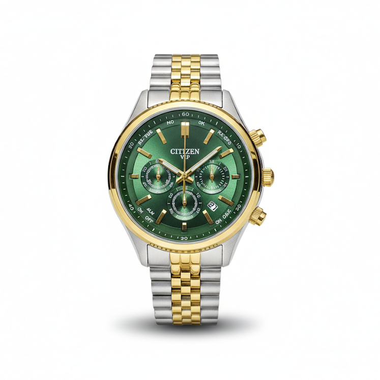 Citizen | Vip-5567G | Dual Tone/Green | Men's Watch