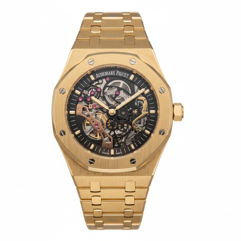 AP | Skeleton | Gold/Black | Replica | Men's Watch