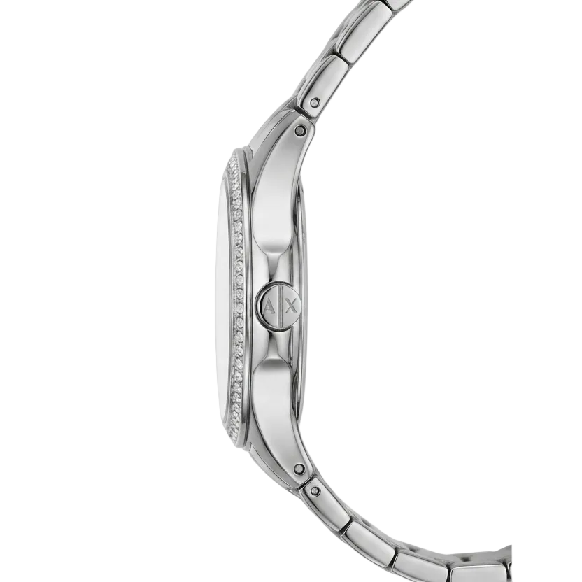 Armani Exchange | AX4320 | Quilted Crystal Dial Silver-Tone