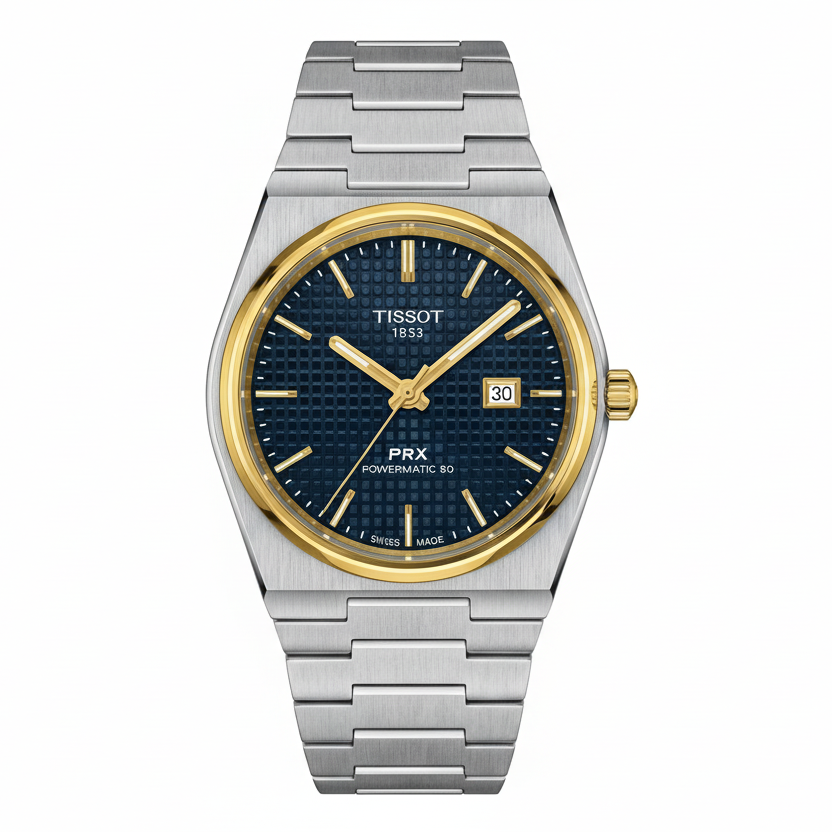 Tissot | PRX Powermatic | Rose Gold/Blue | Replica