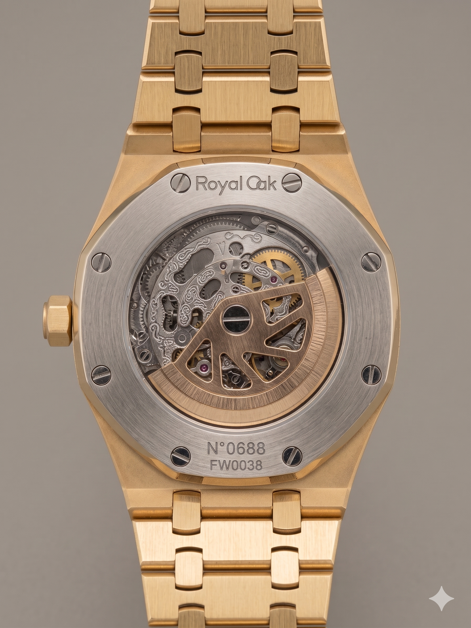 AP | Skeleton | Gold/Black | Replica | Men's Watch