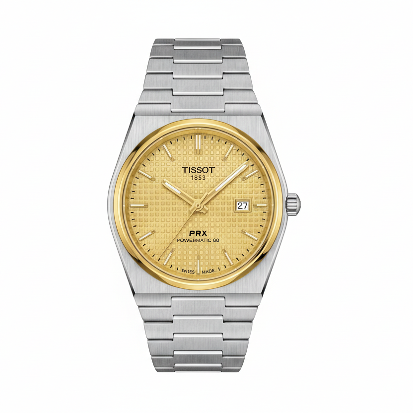Tissot | PRX Powermatic | Gold/Silver | Men's Watch | Replica