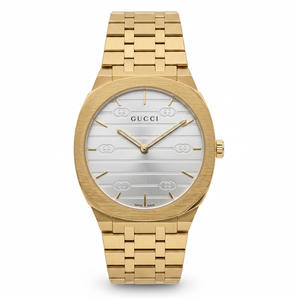 Gucci | 25H | Gold/Silver | Men's Watch | Replica