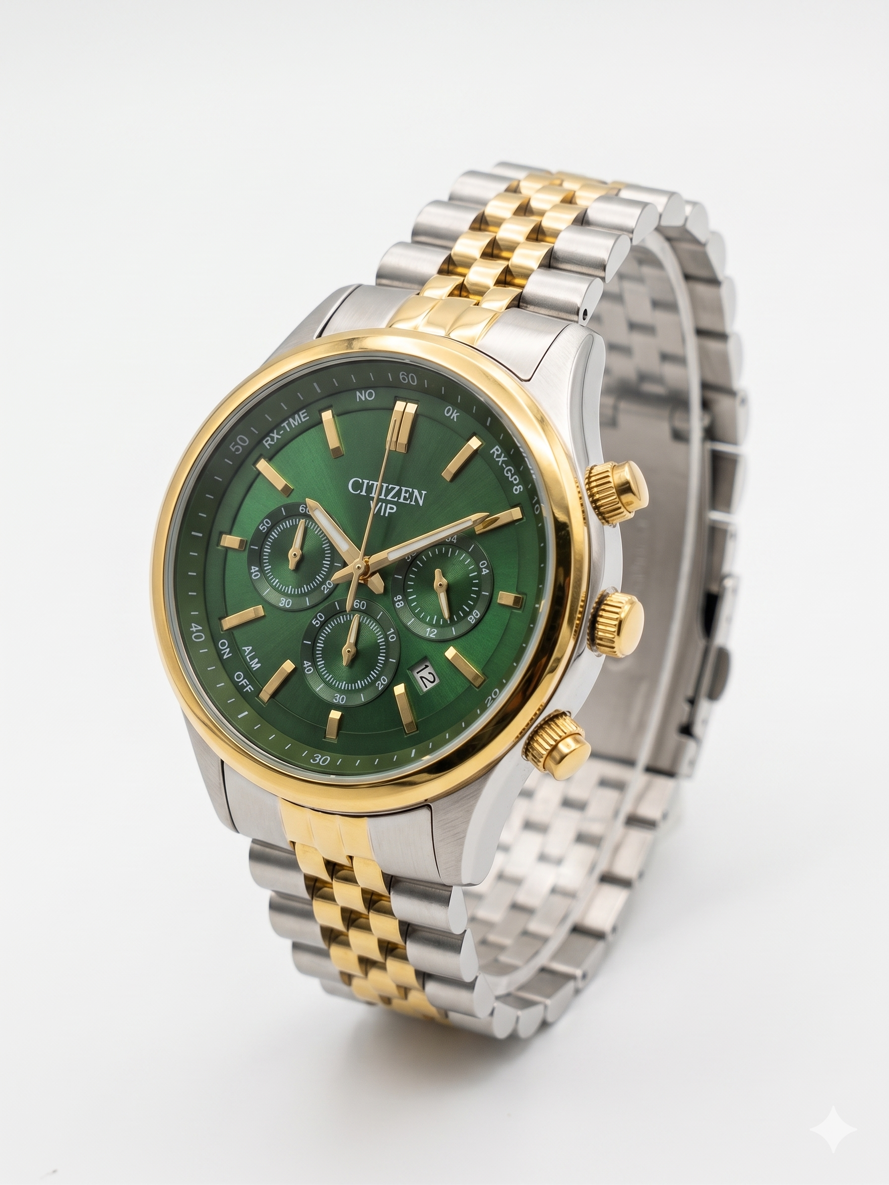 Citizen | Vip-5567G | Dual Tone/Green | Men's Watch
