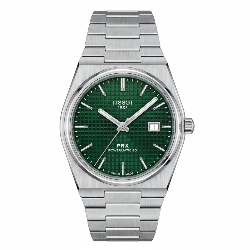 Tissot | PRX Powermatic | Silver/Green | Replica